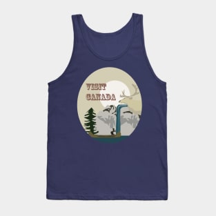 Visit Canada Retro Wilderness Landscape Tank Top